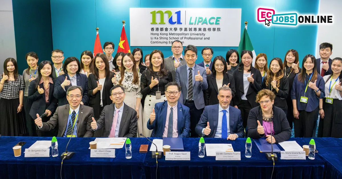 香港都會大學李嘉誠專業進修學院與意大利Fondazione Jobs Academy(JAC)簽署學生交流協議